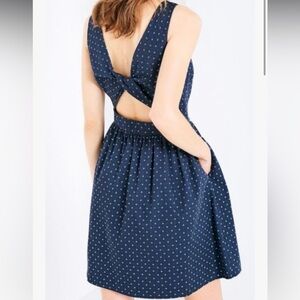 Jack Wills Open Back Navy Dress - image 1